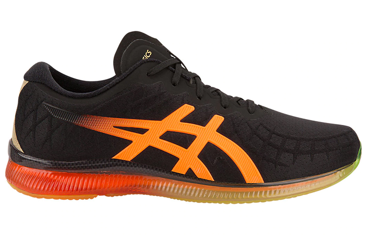 Мужские кроссовки ASICS GEL-Quantum (черно-оранжевые) — 1290 — фото 2