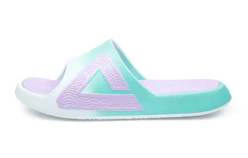 PEAK Tai Ji1.0 Slide Slippers Unisex Purple Green