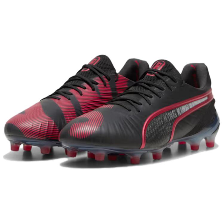 PUMA King Ultimate Soccer Shoes Men’s Black Red