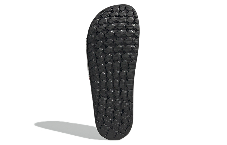 Шлепанцы adidas originals ADILETTE (черно-бело-красные) — фото 7