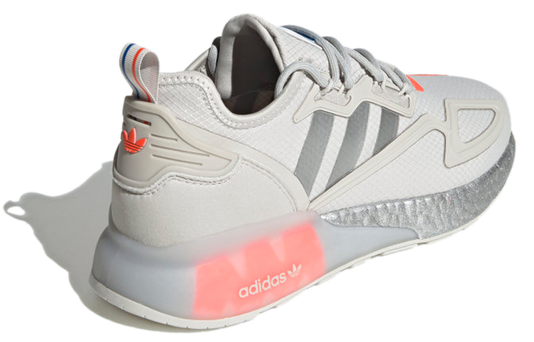 Мужские кроссовки adidas originals ZX 2K Boost (серо-красный) — фото 4