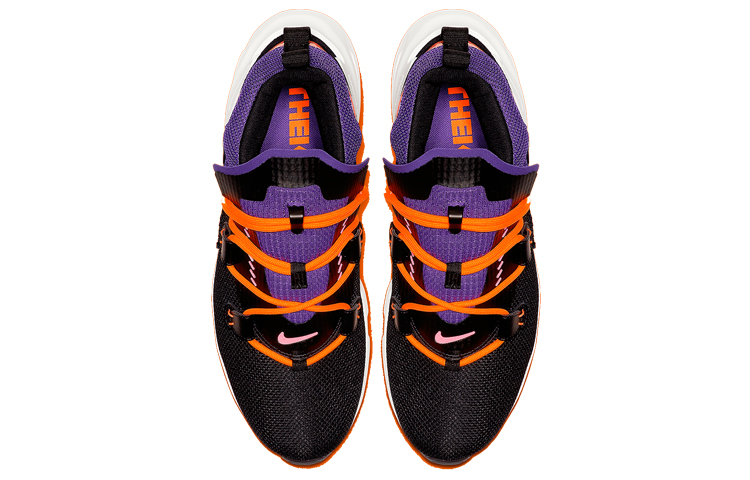 Мужские кроссовки Nike Zoom Moc (черный / фиолетовый / оранжевый) — Чёрный / фиолетовый / оранжевый — фото 4
