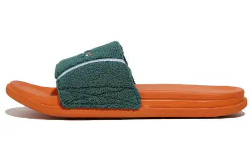 FILA Slicktender V2 Tennis Slicktender V2 Tennis Slip Resistant Abrasion Resistant Sports Slippers Unisex Green Orange