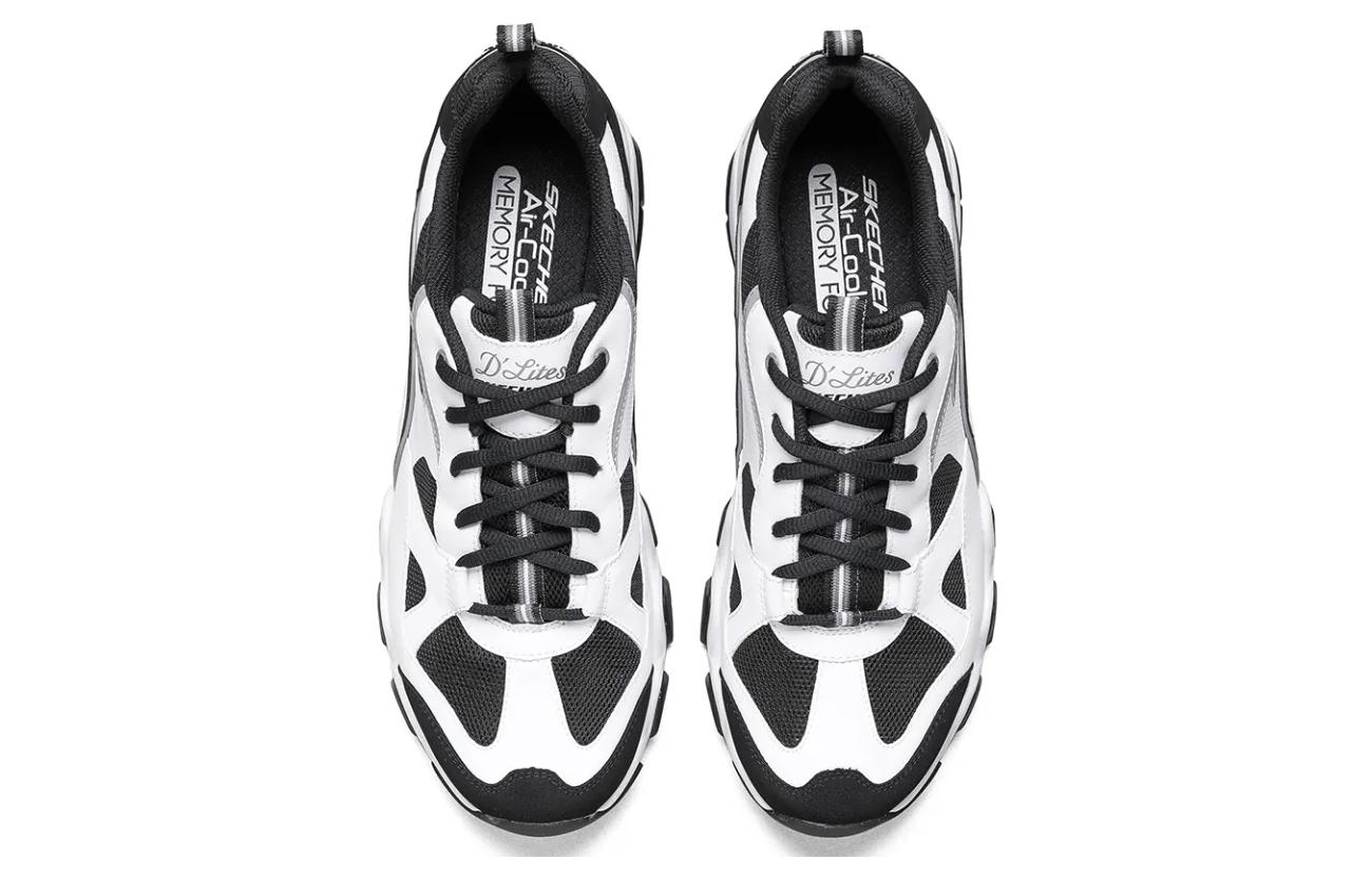 Мужские кроссовки Skechers D'LITES 2.0 (черно-белые) — фото 3