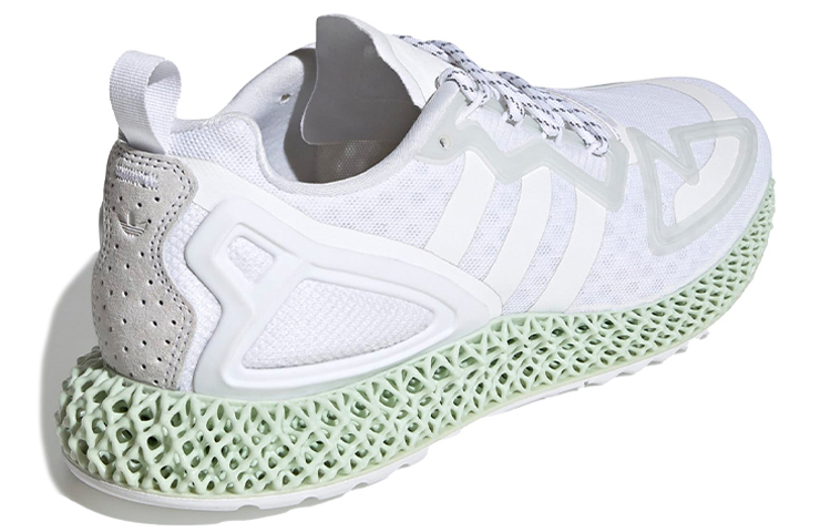 Кроссовки adidas originals ZX 2K 4D (белый / зеленый) — Белый / зелёный — фото 4