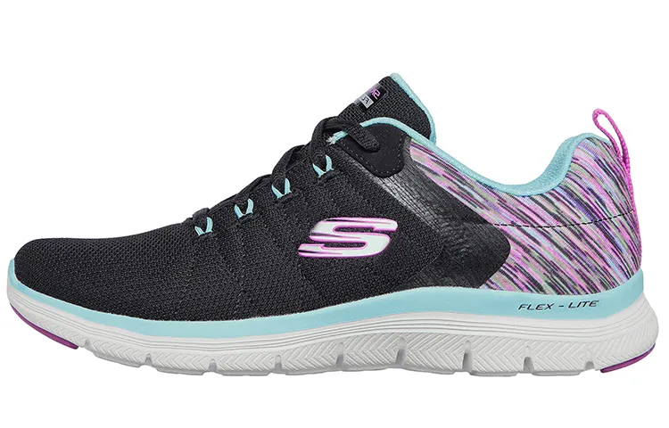 Skechers Flex Appeal 4.0 Casual Shoes Women's Low Top Black Purple