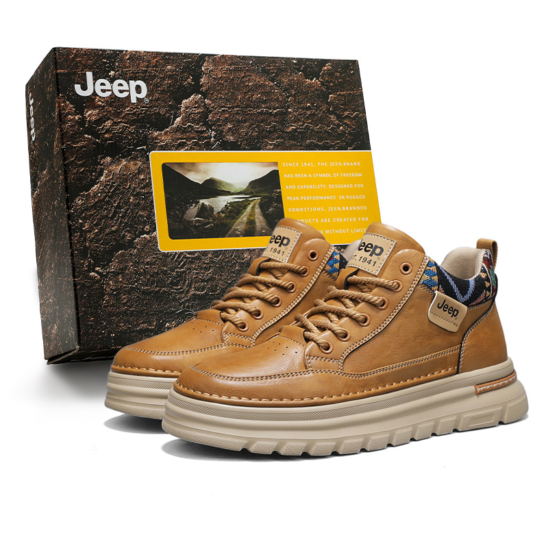 Мужские ботинки Jeep Короткие (черно-хаки)