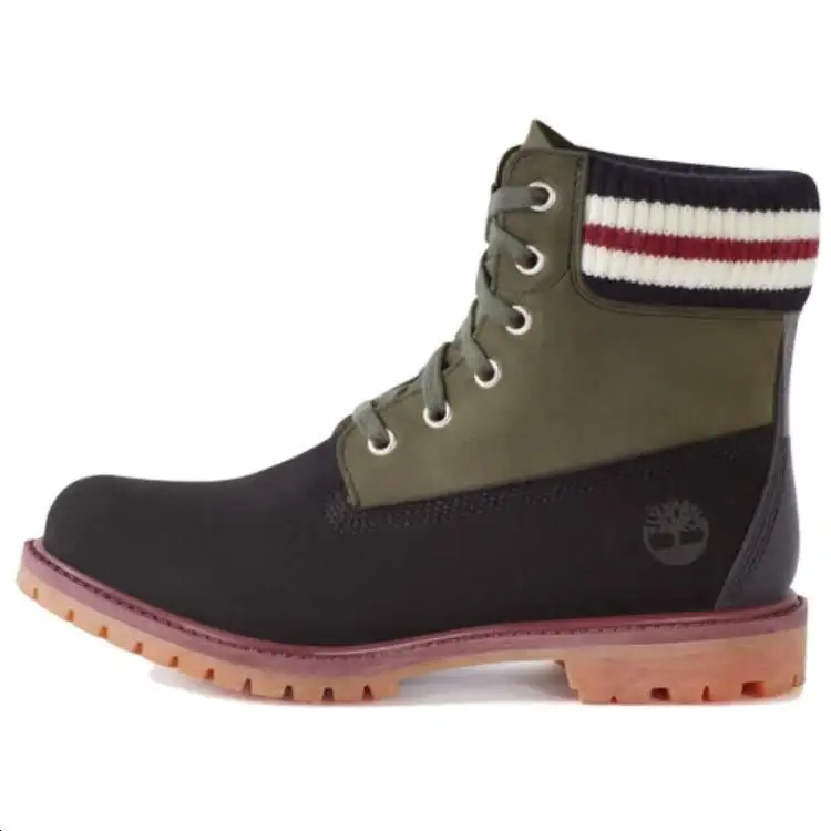 Timberland PREMIUM 6' BOOTS Short Combat Boots Women's Black Green