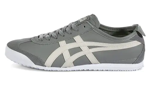 Onitsuka Tiger MEXICO 66 Slip Resistant Abrasion Resistant Low top Casual Shoes Unisex Gray Green White