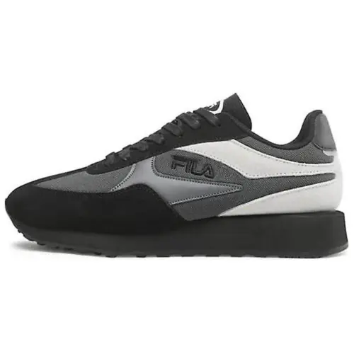 FILA Soulrunner Cushioning, Wear Resistant Low top Casual Shoes Men's Black White Gray