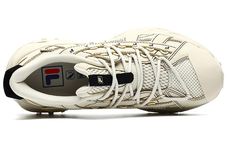 Женские кроссовки Fila FUSION Ray 1 (жемчужные) — 珍珠色 — фото 4