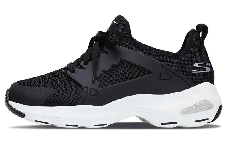 Skechers DLITES Mesh Low top Casual Shoes Women's Black White
