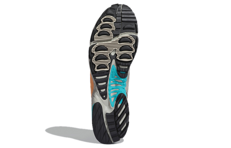 Мужские кроссовки adidas originals Torsion TRDC Mid (черно-серо-оранжево-синие) — Чёрный / серый / оранжевый / синий — фото 6