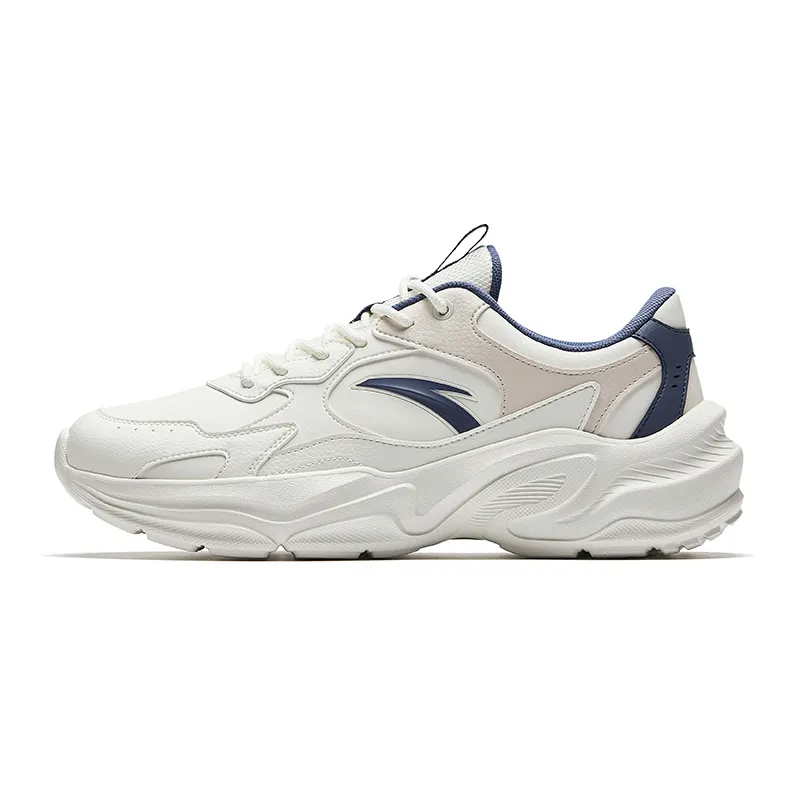 Anta Millennial Generation Slip Resistant, Abrasion Resistant, Breathable Low top Casual Shoes Men's White Blue