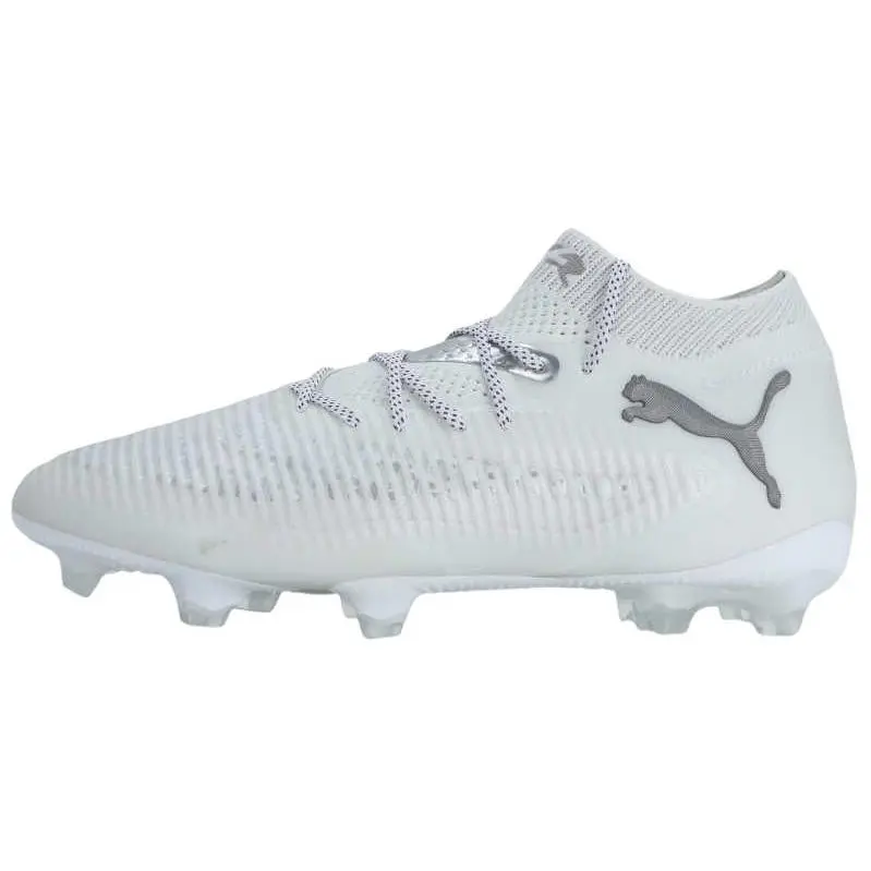 PUMA FUTURE 8 FG Firm Ground Fabric Abrasion Resistant Soccer Shoes Unisex White