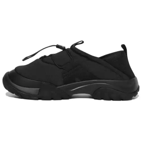 FILA Puffer Slip on Abrasion Resistant Abrasion Resistant Low top Casual Shoes Unisex Black