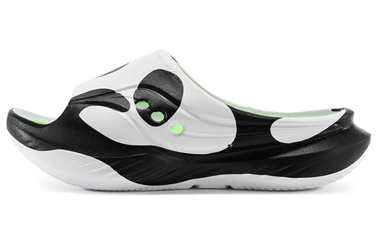 Saucony Cradle Slip Resistant Abrasion Resistant Slide Slippers Unisex White Black