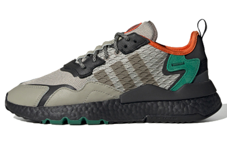 Кроссовки adidas originals Nite Jogger (коричнево-зеленые) — Коричневый / зелёный — фото 1