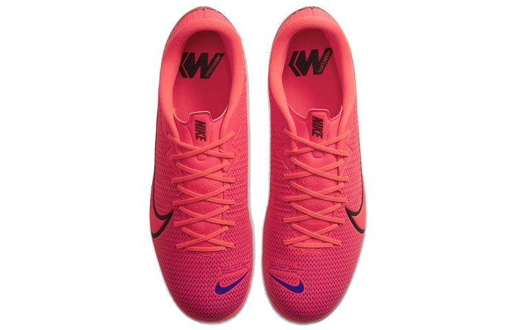 Футбольные шиповки Nike Mercurial Vapor 13 Academy TF (красный) — 激光深红色/黑色 — фото 4