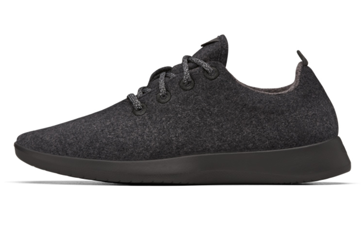 Allbirds Wool Runner Cushioning Slip Resistant Low top Sports Casual Shoes Men's Natural Black