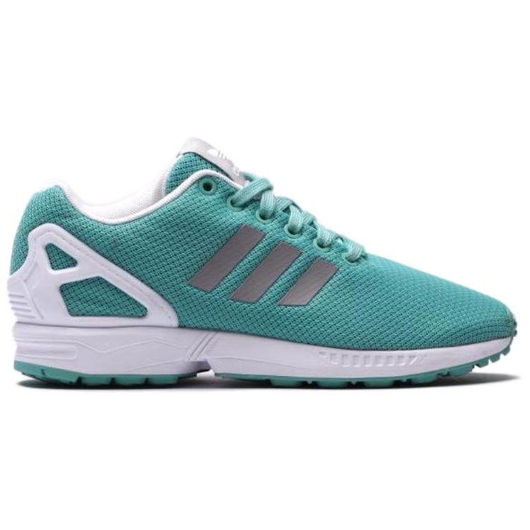 Женские кроссовки adidas originals ZX Flux (зелено-бело-черные) — Зелёный / белый / чёрный — фото 2