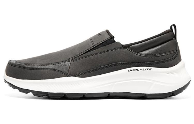 Skechers Skechers Equalizer 5.0 synthetic leather slip-on daily comfort low-top lifestyle casual shoes men's black and white