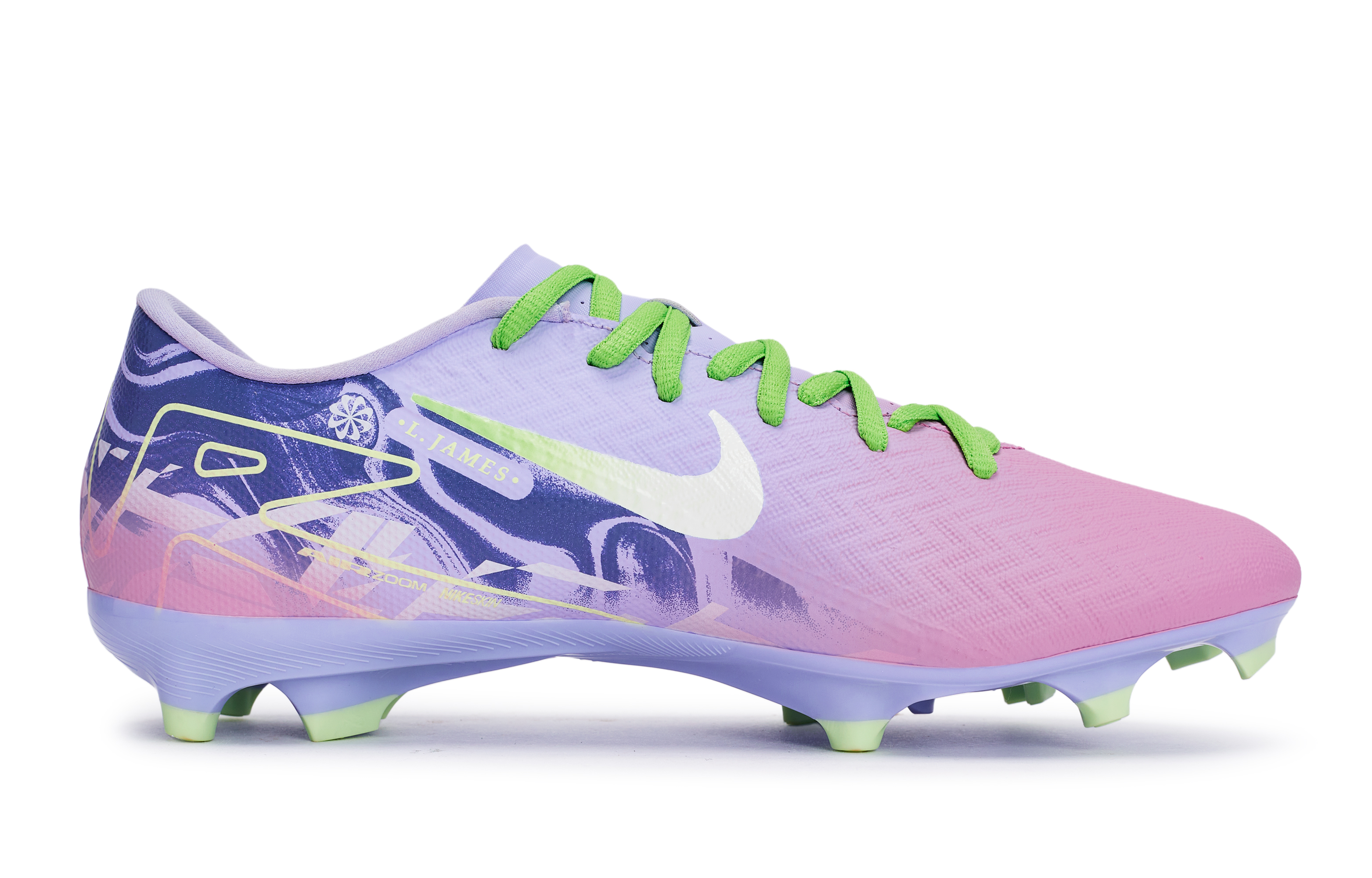 Nike Mercurial Vapor 16 Abrasion Resistant Abrasion Resistant Soccer Shoes Unisex Black Gray Purple Green