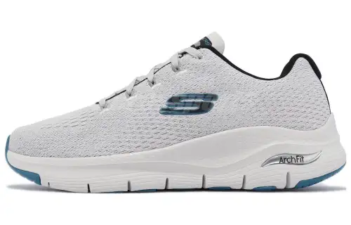 Skechers Arch Fit Arch Fit Takar Cushioning, Wear Resistant Low top Casual Shoes Men's White
