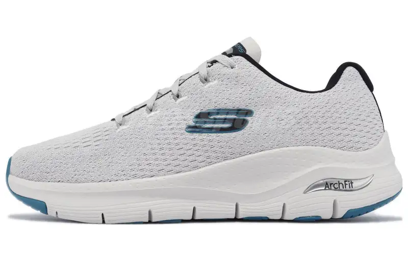 Skechers Arch Fit Arch Fit Takar Cushioning, Wear Resistant Low top Casual Shoes Men's White
