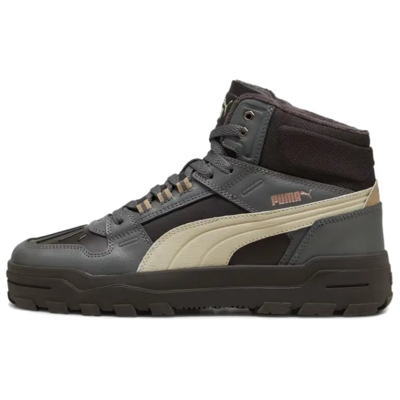 PUMA Rebound Abrupt High top Casual Shoes Unisex Black Gray
