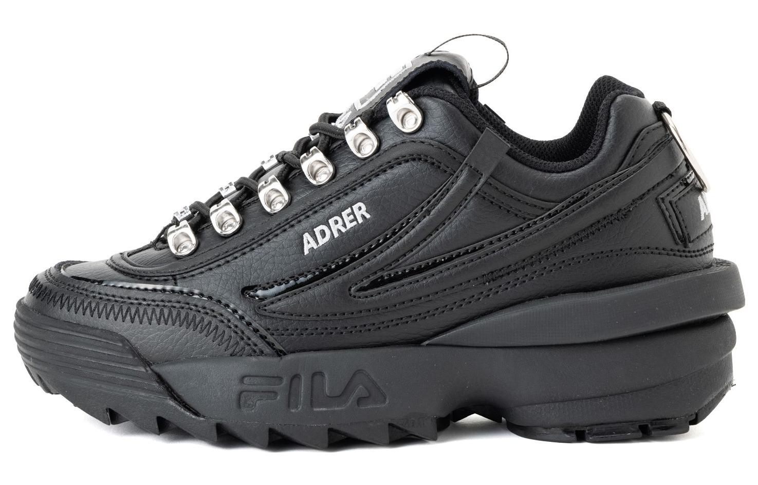 Adrer x FILA Disruptor 2 EXP Low top Sports Casual Shoes Unisex Black