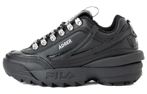 Adrer x FILA Disruptor 2 EXP Low top Sports Casual Shoes Unisex Black