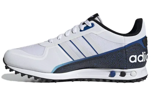 Adidas Originals LA Trainer Fabric Breathable Low top Casual Shoes Men's White Blue