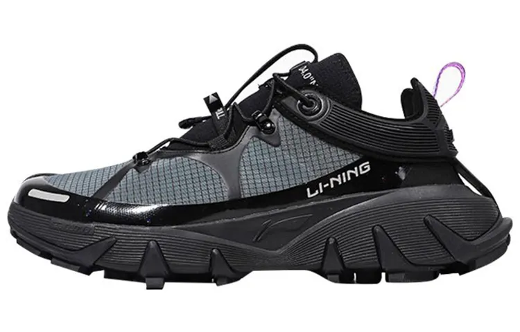 Li Ning Casual Shoes Men's Low Top Black/Silver