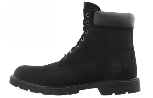 Timberland Top Grain Cow Leather Short Combat Boots Men's Black
