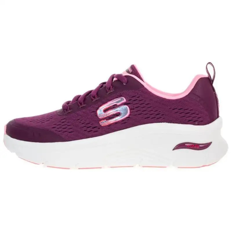 Skechers ARCH FIT D'LUX Comfortable Cushioning, Wear Resistant Low top Casual Shoes Women's Purple