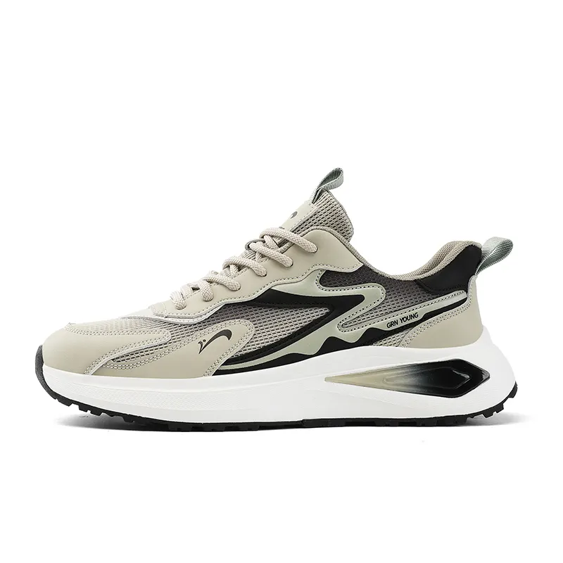 K bird Breathable Lightweight Height Increasing Low top Casual Shoes Men's