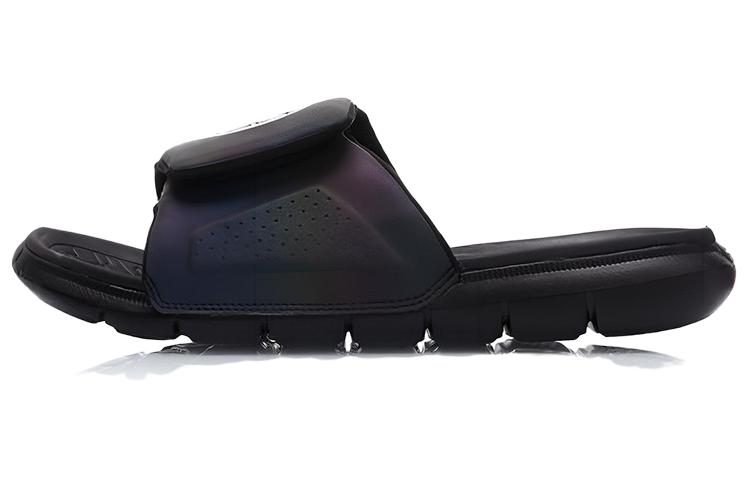 Li Ning Rubber Sole Slide Slippers Men's Black
