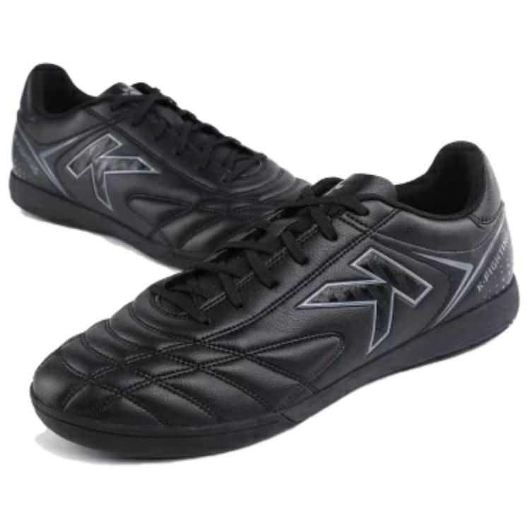 KELME AG Artificial Ground Synthetic Leather Slip Resistant Abrasion Resistant Soccer Shoes Men’s Black