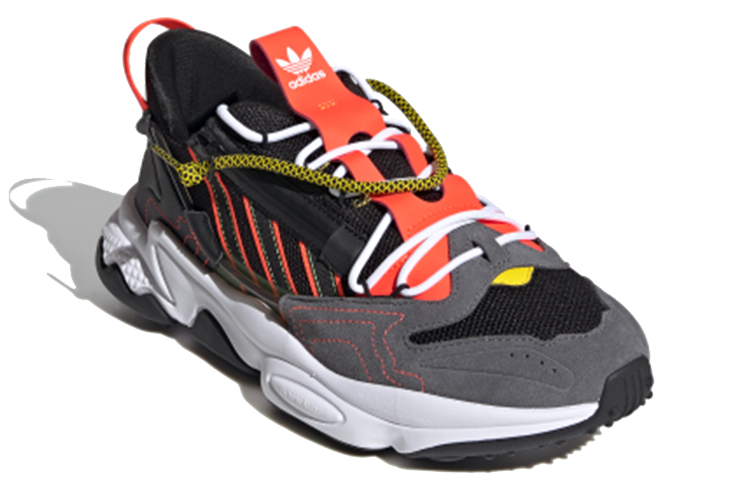 Кеды adidas Originals Ozweego Zip (черно-оранжевые) — фото 3