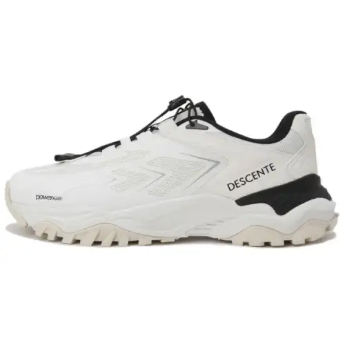 DESCENTE Blackcomb V2 Cushioning, Wear Resistant Low top Casual Shoes Unisex White Black