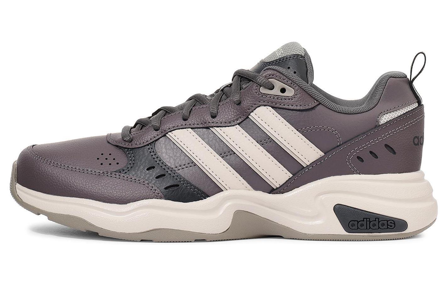 Adidas Neo Strutter Cushioning Abrasion Resistant Slip Resistant Low top Casual Shoes Unisex White Brown