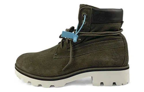 Timberland 6 Inch Short Combat Boots Men's Olive Green