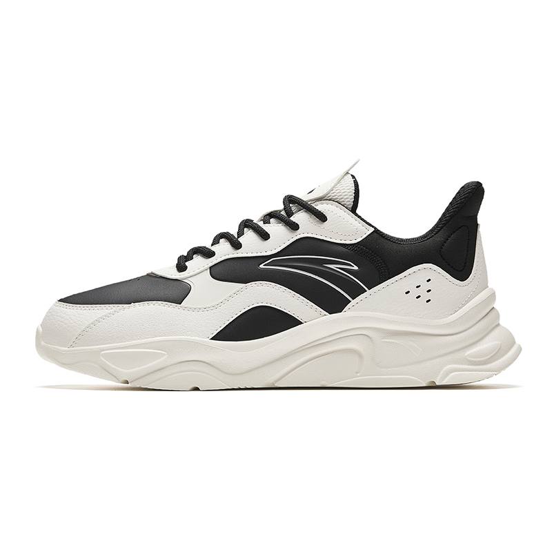 Anta Millennial Generation Slip Resistant Abrasion Resistant Low top Casual Shoes Men's White Black