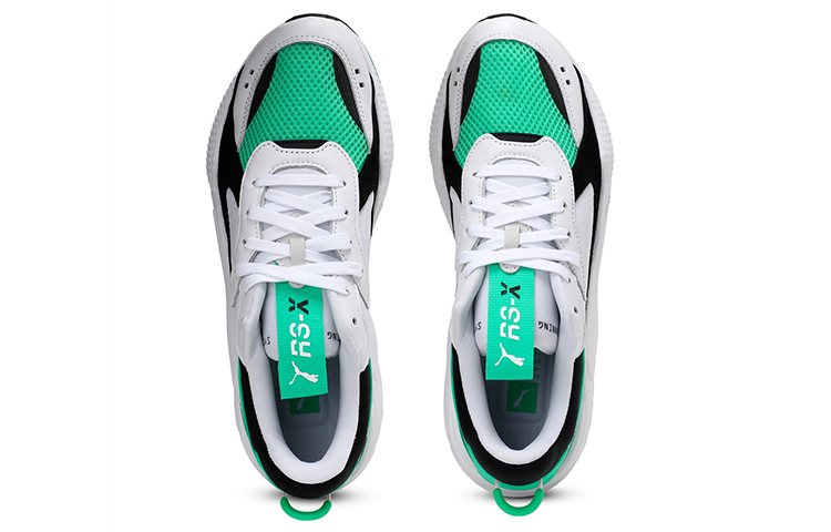 Кроссовки PUMA RS-X Reinvention Trainers (бело-зеленые) — Белый / зелёный — фото 4
