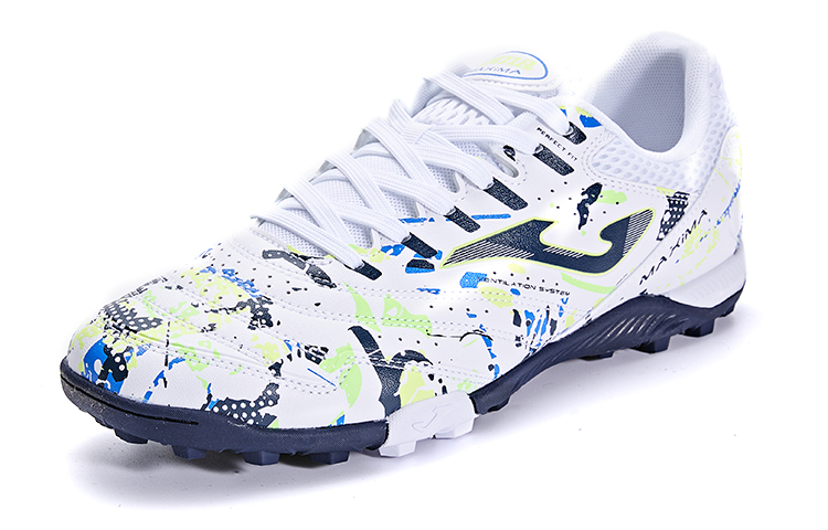 Joma AG Artificial Ground Slip Resistant Abrasion Resistant Soccer Shoes Men’s White