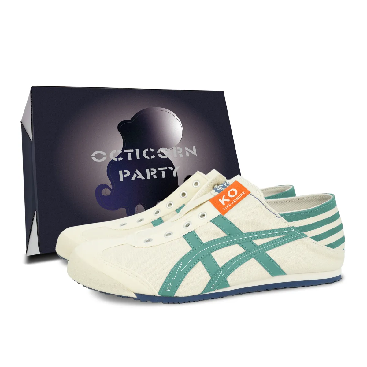 Onitsuka Tiger MEXICO 66 Octopus Party, Mint Green, Box Included Cushioning Abrasion Resistant Coverage