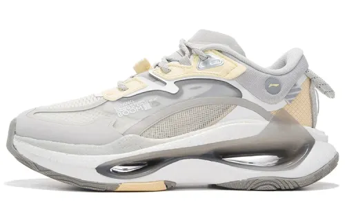 Li Ning Exceed Infinity Casual Shoes Women's Low Top Bud Yellow Gray/Antique White