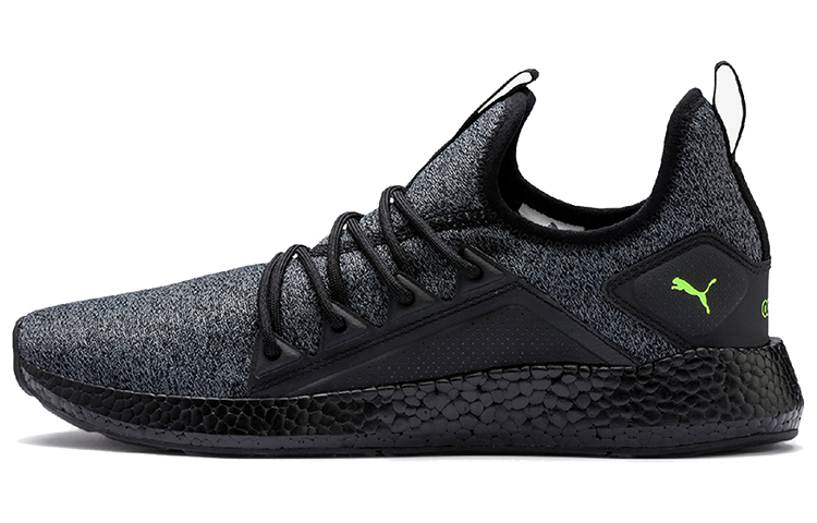 PUMA Nrgy Neko Knit Low Top Running Shoes Black/Green