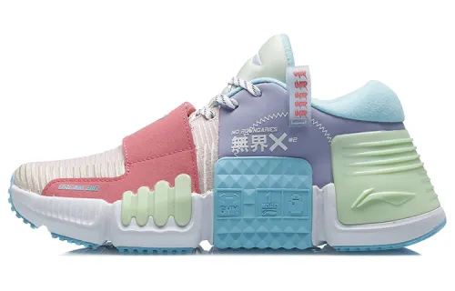 Li Ning Wujie Casual Shoes Women's Low Top Peach Pink